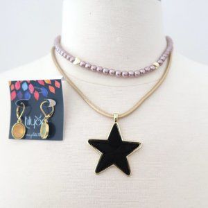 TILYON jewelry bundle: 2 necklaces, 1 pr earrings NWT
